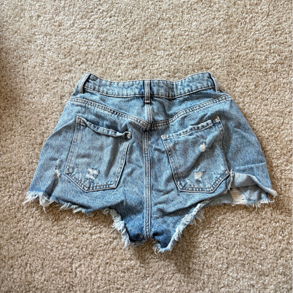 Garage Denim Blue Festival Shorts - Picture 2 of 3